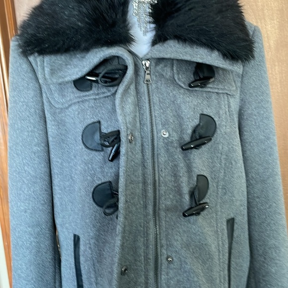 Cozy Gray Wool Jacket by Express - Picture 16 of 17